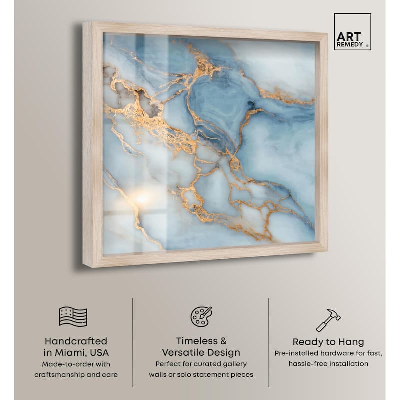 Azure Veins Shadowbox by Art Remedy