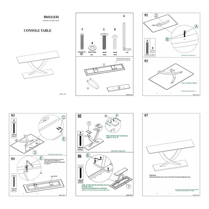 Rase 57 Inch Console Table, Cross Leg Design, Pedestal Base, Whitewash Wood
