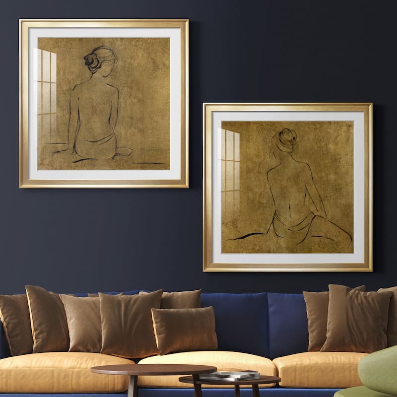 Golden Bather I Premium Framed Print - Ready to Hang