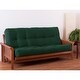 preview thumbnail 27 of 31, Porch & Den Guthrie 9-inch Thick Full-size Futon Mattress Queen - Forest Green
