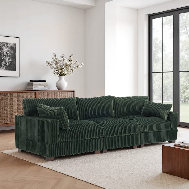 U-shaped Modular Sectional Set Upholstered Sofa Couch