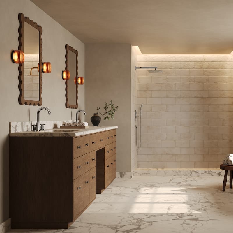 GRANDJOY 10" Dual Rain and Handheld Shower System with 3‑Mode Spray and Pressure‑Balanced Valve