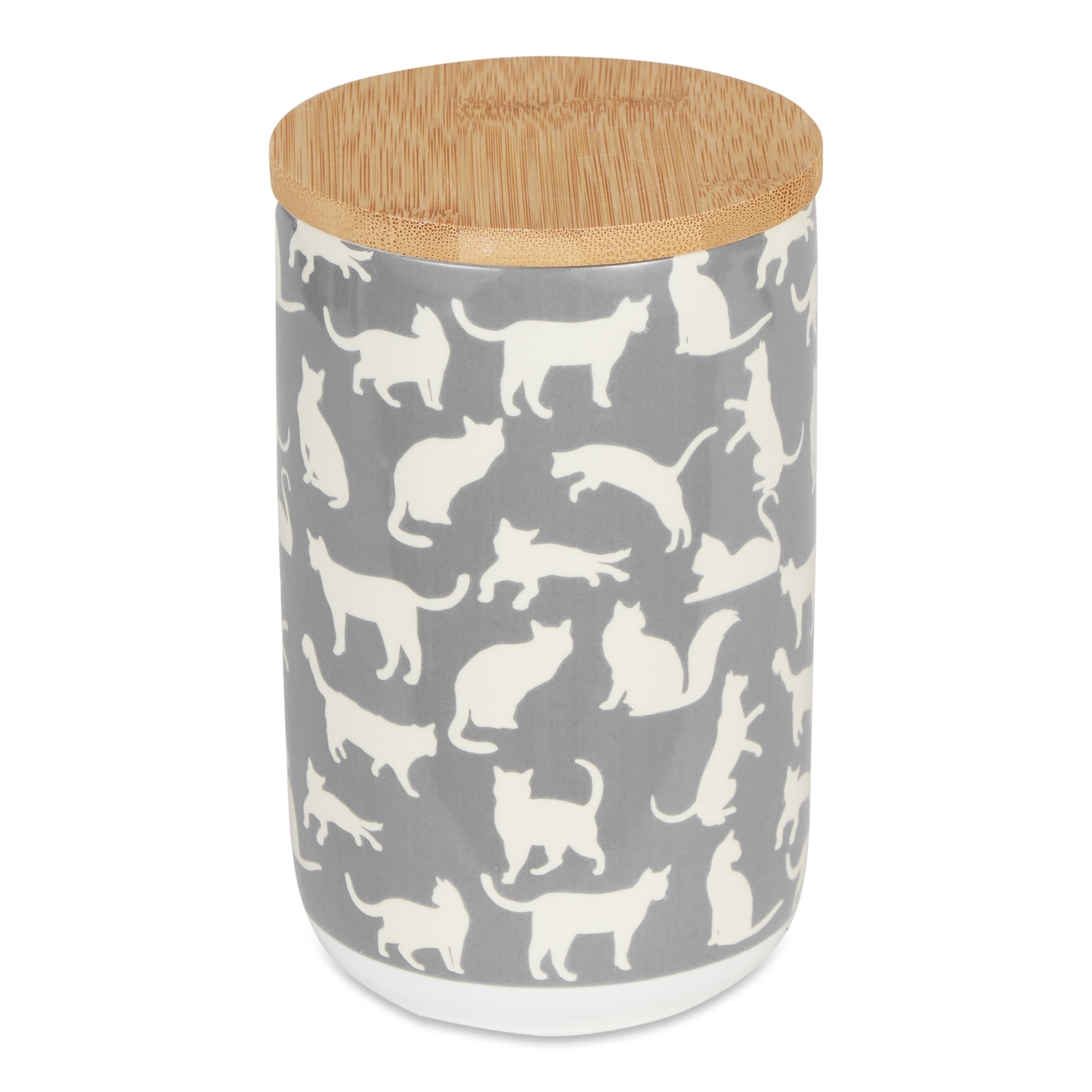 Bone Dry Cats Meow Ceramic Treat Canister