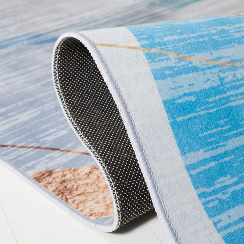SAFAVIEH Tacoma Machine Washable Slip Resistant Maudie Mid-Century Modern