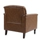 preview thumbnail 9 of 69, Tufted Vegan Leather Accent Chair Upholstered Armchair