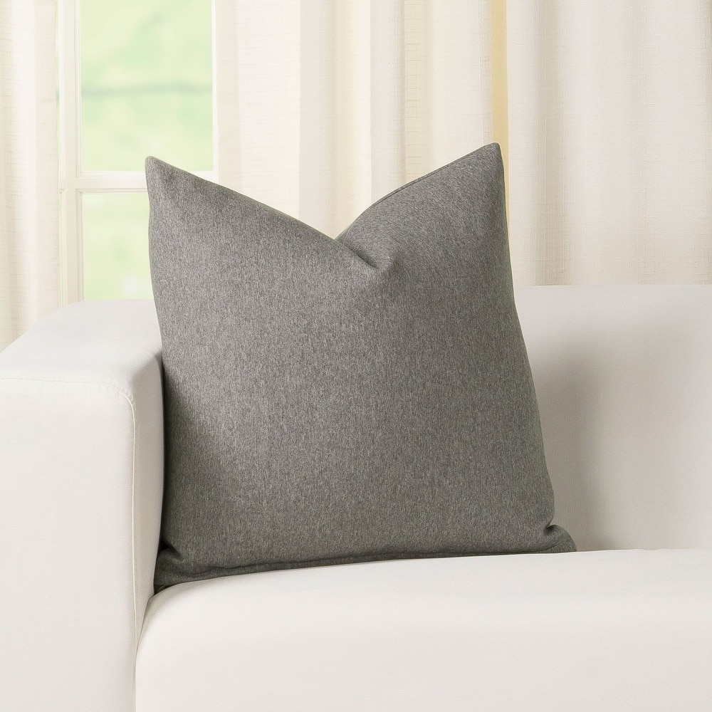Wylie Grey Heather Throw Pillow