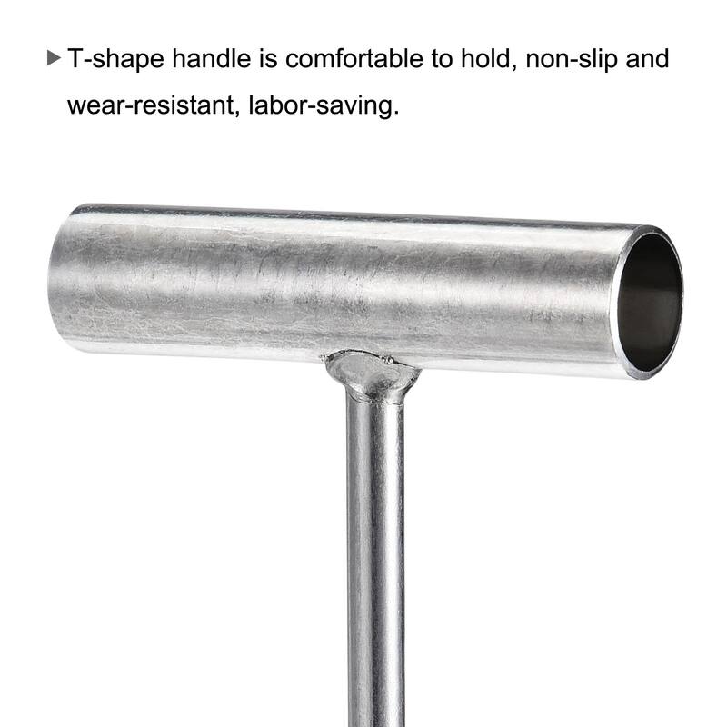 T-Handle Meat Boning Hook, Stainless Steel T Hooks for Kitchen - Silver Tone