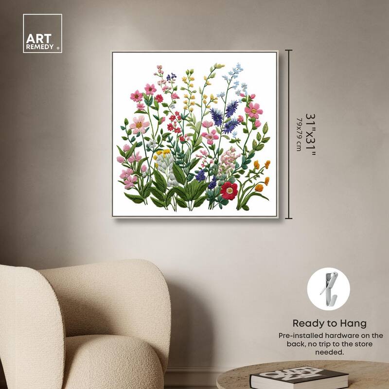 Wildflower Patch II Canvas by Art Remedy