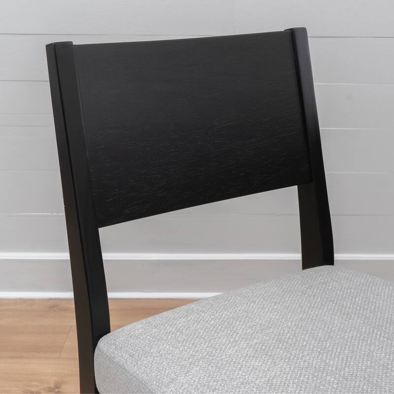 Caelan 5PC Upholstered Dining Set Black