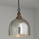 preview thumbnail 3 of 8, Inglewood 1-light Grey Wash/ Dark Pewter Hanging Pendant