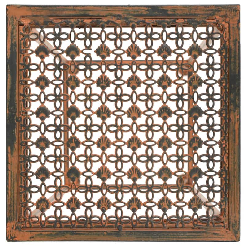 vidaXL Plant Stand Rusty Metal Set of 3 sizes: Large, Medium, Small - 11.0 x 11.0 x 28.0 in.