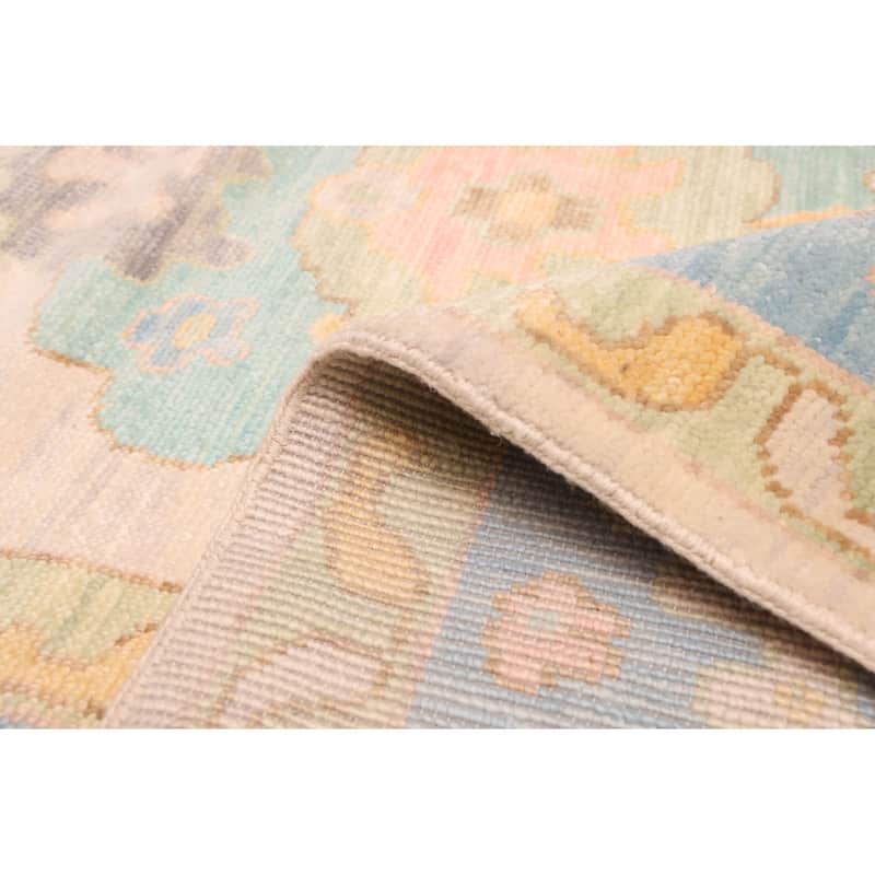 ECARPETGALLERY Hand-knotted Modern Oushak Beige Wool Rug - 10'2 x 14'1