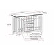 preview thumbnail 17 of 16, WYNDENHALL Freemont SOLID WOOD 54" Wide Transitional Sideboard Buffet & Wine Rack - 17" D x 54" W x 36" H