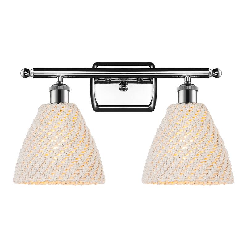 Innovations Lighting Endless Possibilities Ballston - Bristol Natural - 2 Light 18" Bath Vanity Light - Polished Chrome