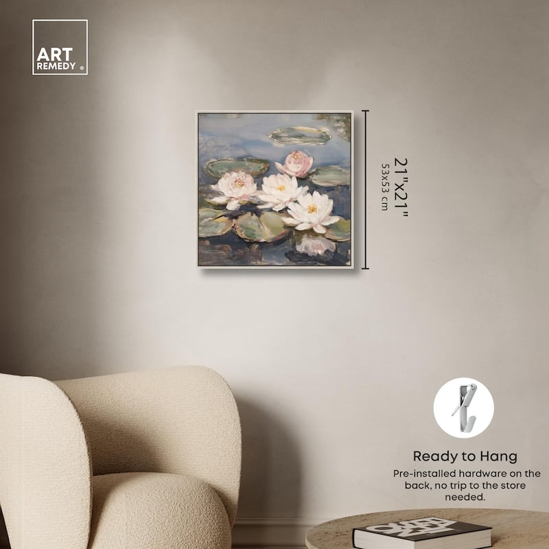 Water Lilies Canvas by Art Remedy