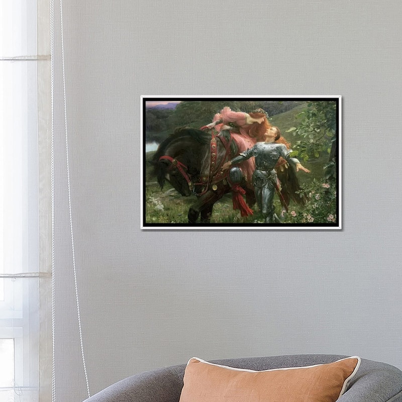 iCanvas "La Belle Dame Sans Merci, exh.1902 " by Sir Frank Dicksee Framed Canvas Print