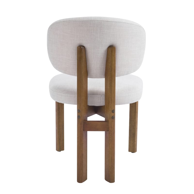 Christopher Knight Home - Aurelio Solid Rubberwood Upholstered Dining Chair
