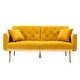 preview thumbnail 5 of 70, Velvet Upholstered Tufted Loveseats Sleeper Sofa With Rose Golden Legs