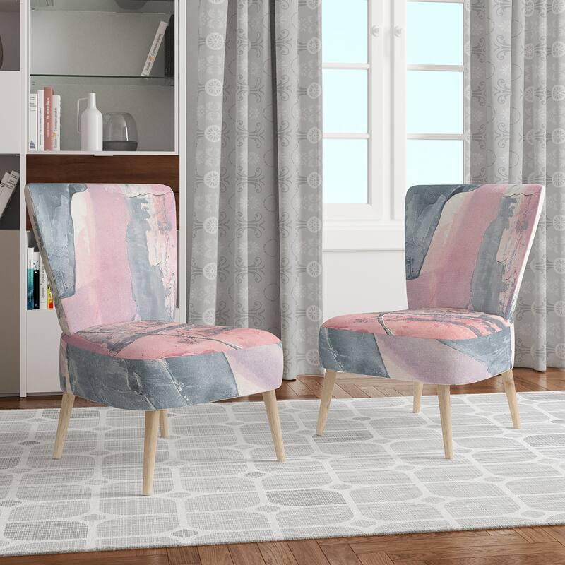 Photo inspiration: Visual Reference: Designart Durty Shabby Pink Blush I Upholstered Shabby Chic Accent
