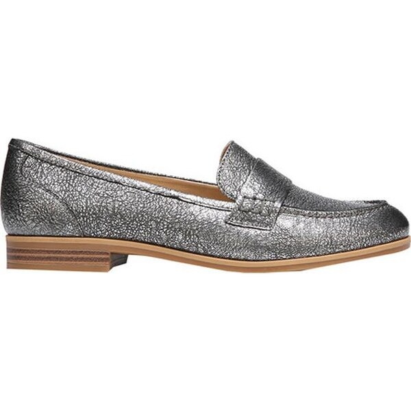 naturalizer silver loafers