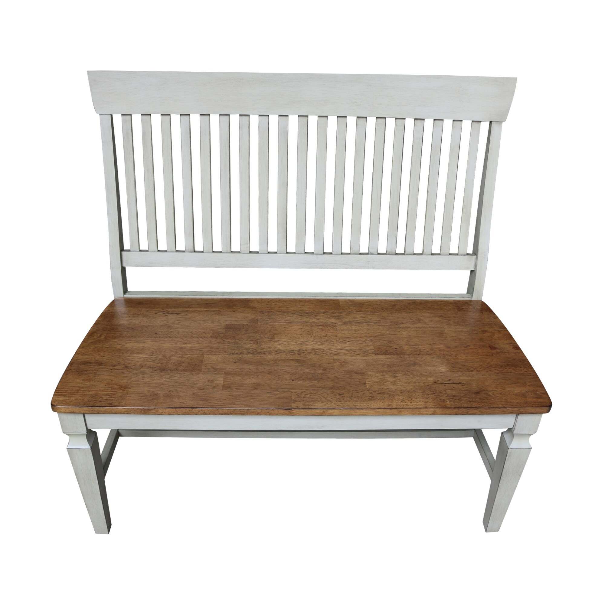 〆3/31 WHITE_WOOD_BENCH #5 Jerimiah Bench (White) Crown Mark Furniture | Furniture Cart