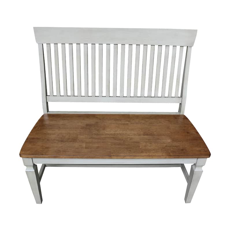 Solid Wood Vista Slatback Bench