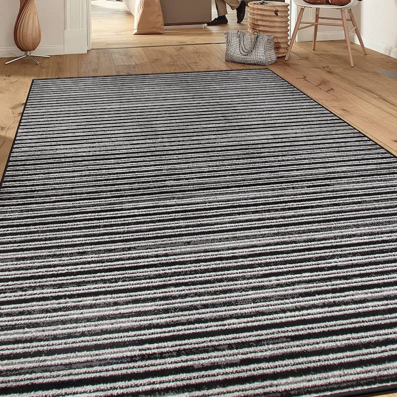 Contemporary Striped Area Rug