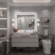 preview thumbnail 38 of 161, Large LED Bathroom mirror Tempered Glass Dimmable Anti-Fog Vanity Mirror
