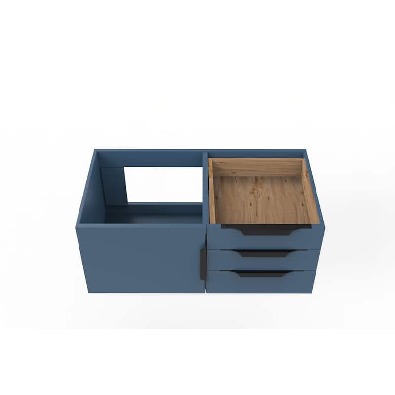 Alpine 36" Wall Mounted Bathroom Vanity (Base Only)