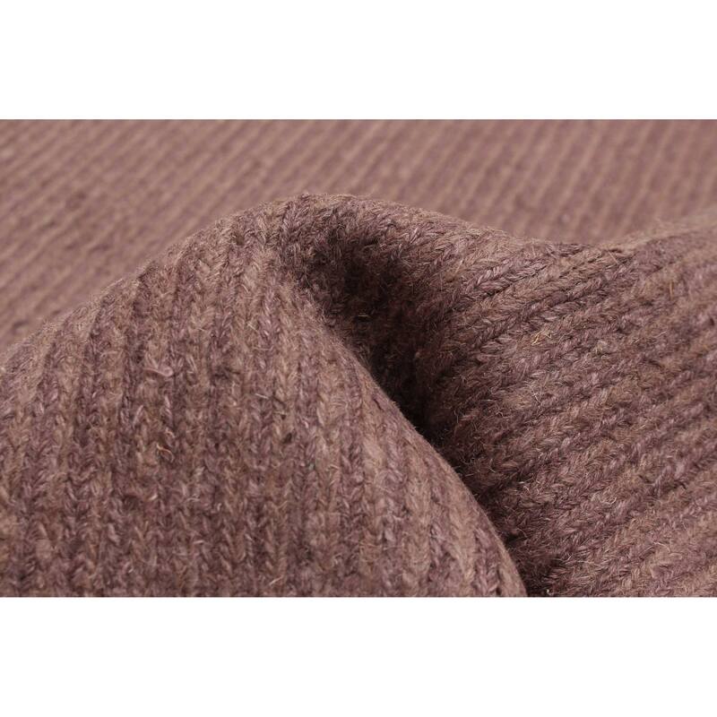 ECARPETGALLERY Flat-Weave Natural Dark Grey Wool Tapestry Kilim - 4'11 x 4'11