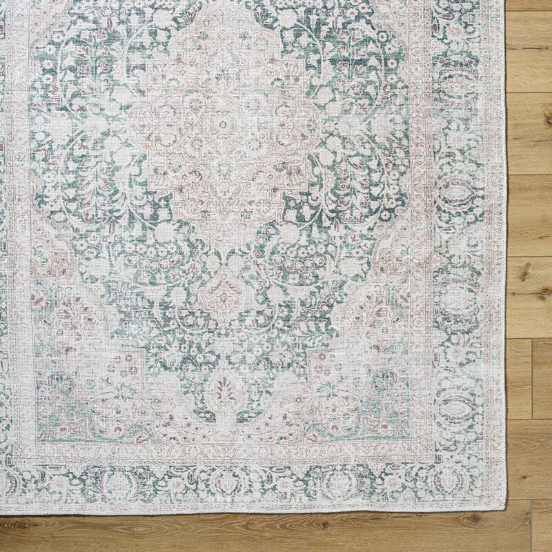 Livabliss Amelie Washable Traditional Area Rug