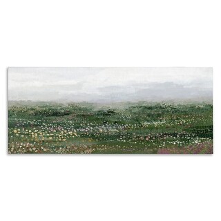 Stupell Dotted Rural Meadow Scene Canvas Wall Art Design By Hannah ...