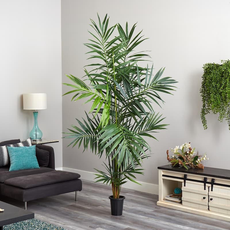7Ft Artificial Palm Tree - Lush Silk Tree for Home Office Decor - Realistic Tropical Indoor Plant - 7ft.