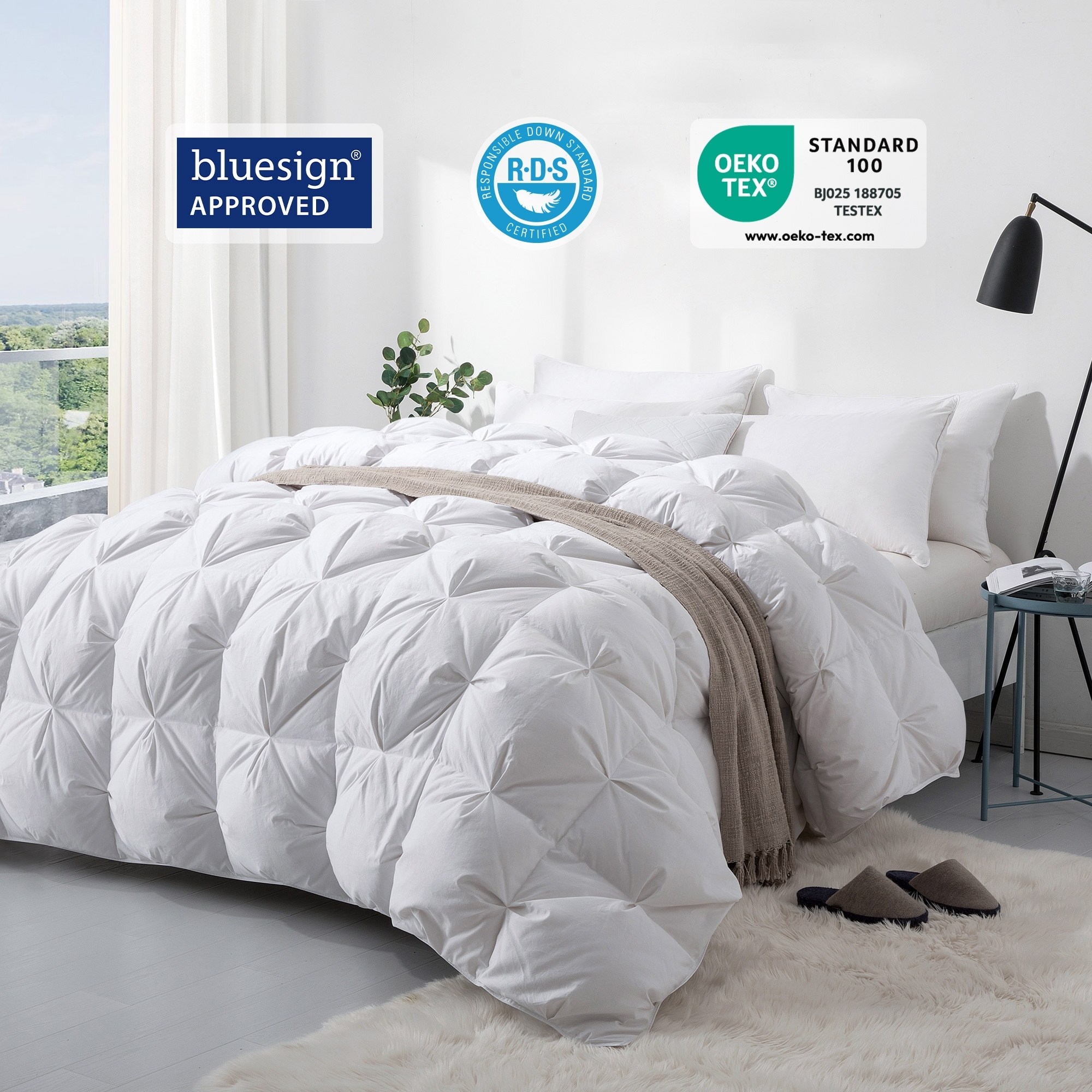 Puredown white shop goose down comforter