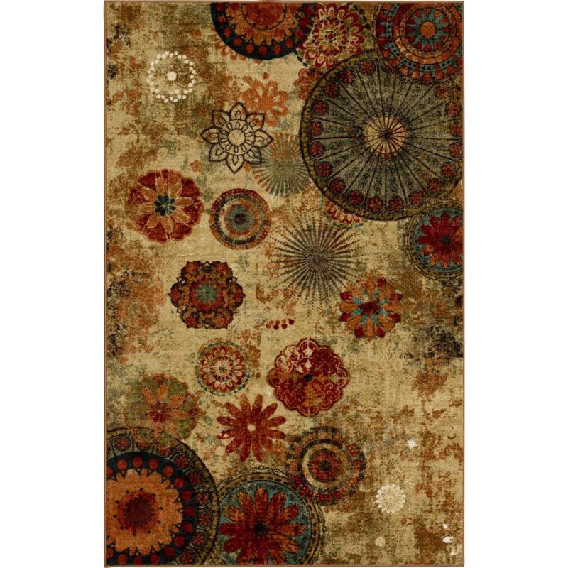 Porch & Den Bexley Floral Medallion Area Rug - 5' x 8' - Multi - Rectangle