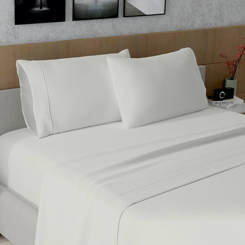 Purity Home 400TC 100% Cotton Super-Soft Pillowcase Set