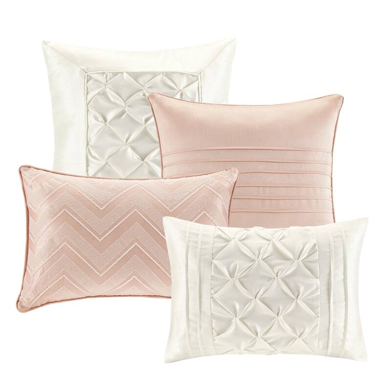 Madison Park Essentials Loretta 24-Piece Room in a Bag with Window Panels and Sheet Set