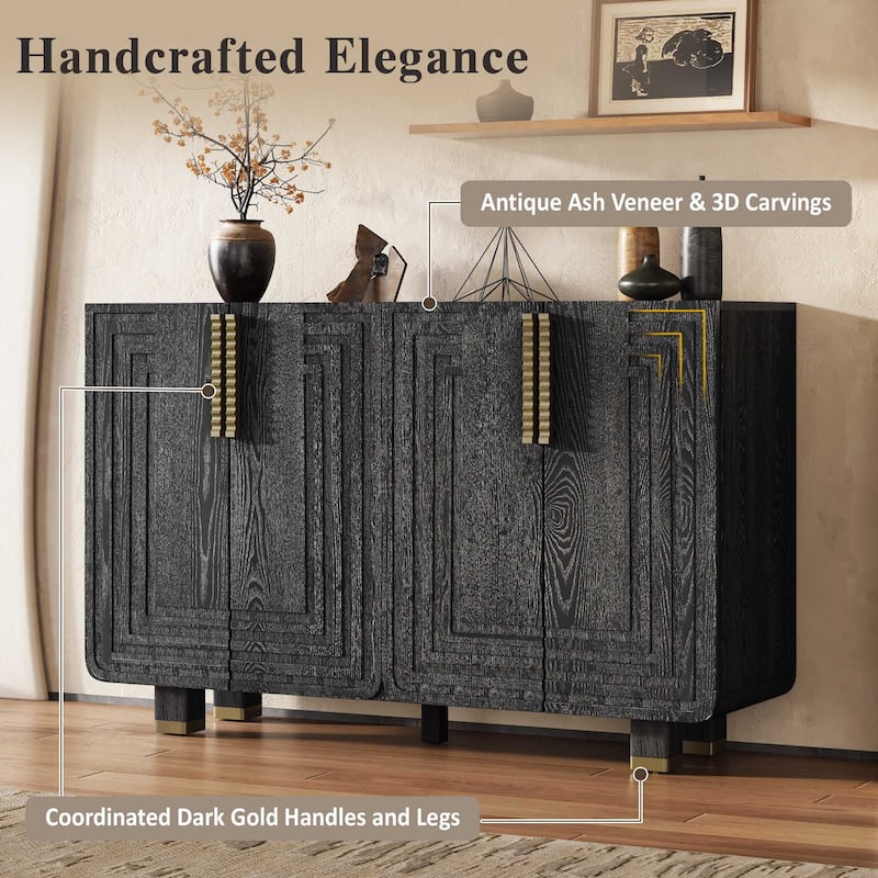 Wooden Decorative Cabinet with Storage