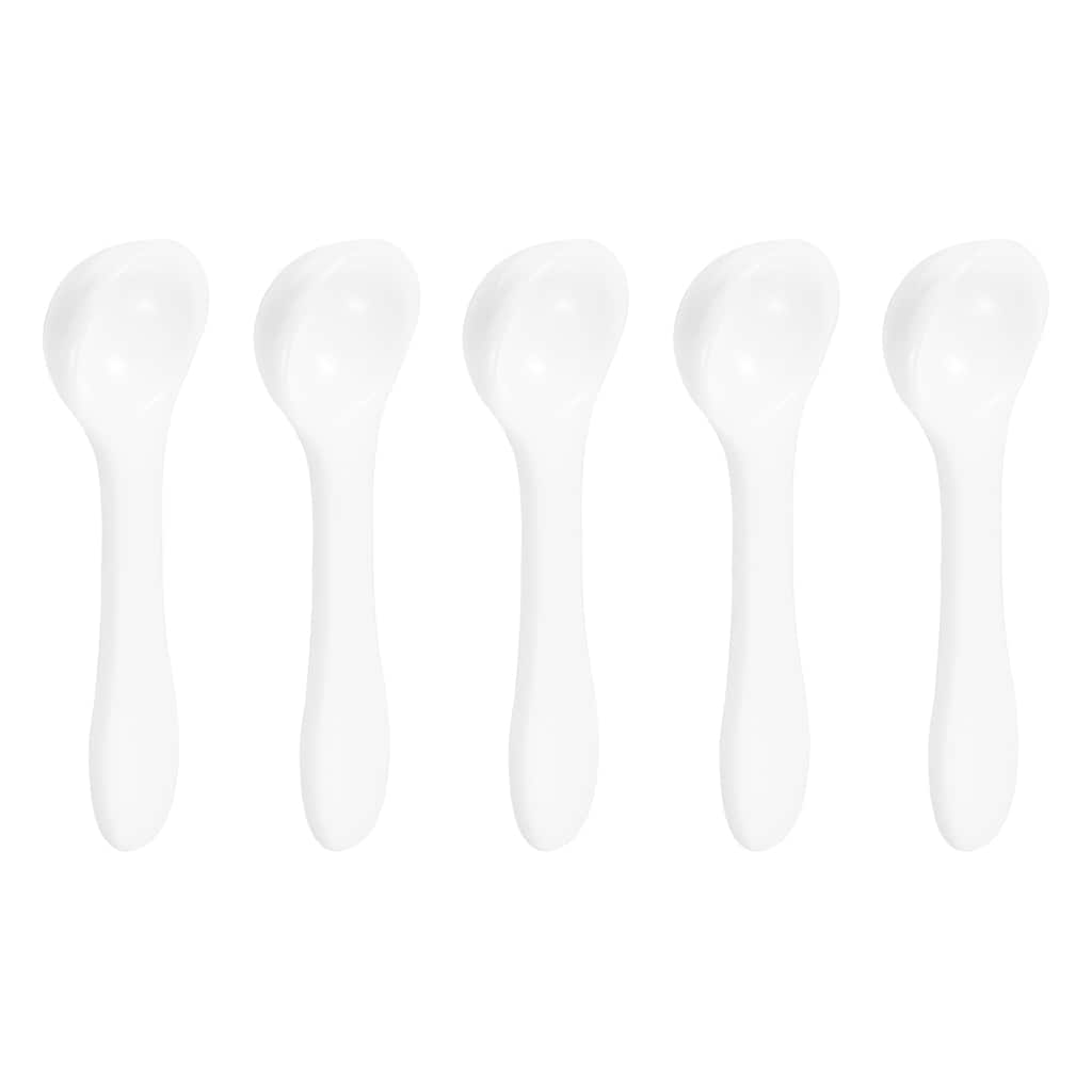 10Pcs 0.25g Teaspoon Micro Scoops Mini Measuring Spoons, White