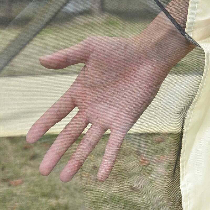 Outsunny 7'x7' Pop Up Camping Canopy Tent with Ventilating Mesh Screen, Portable Carry Bag for Outdoor Party