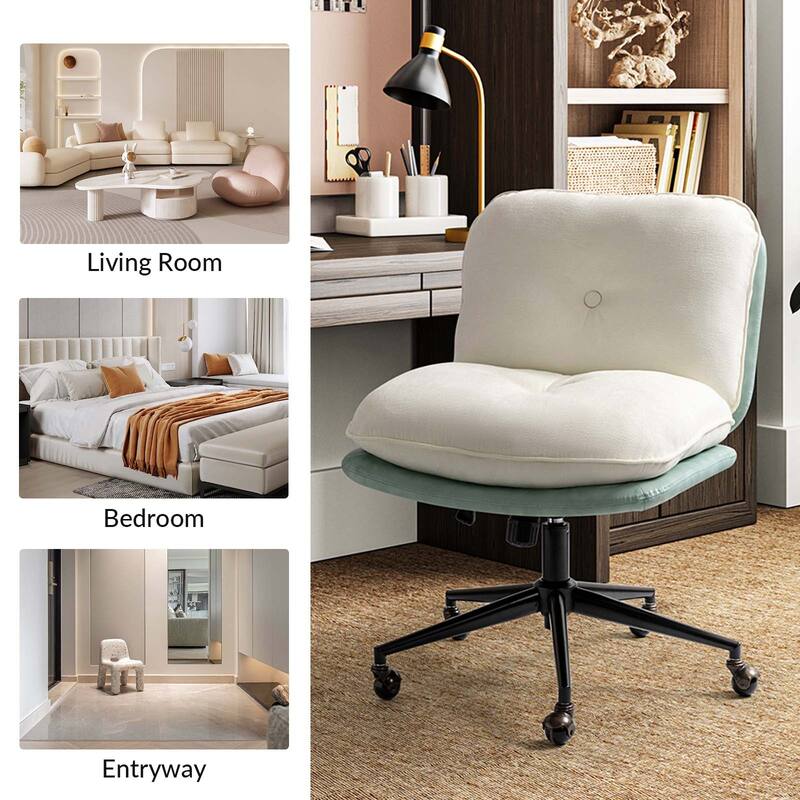Lindsay Modern Tilting Criss Cross Home Office Chair by HULALA HOME