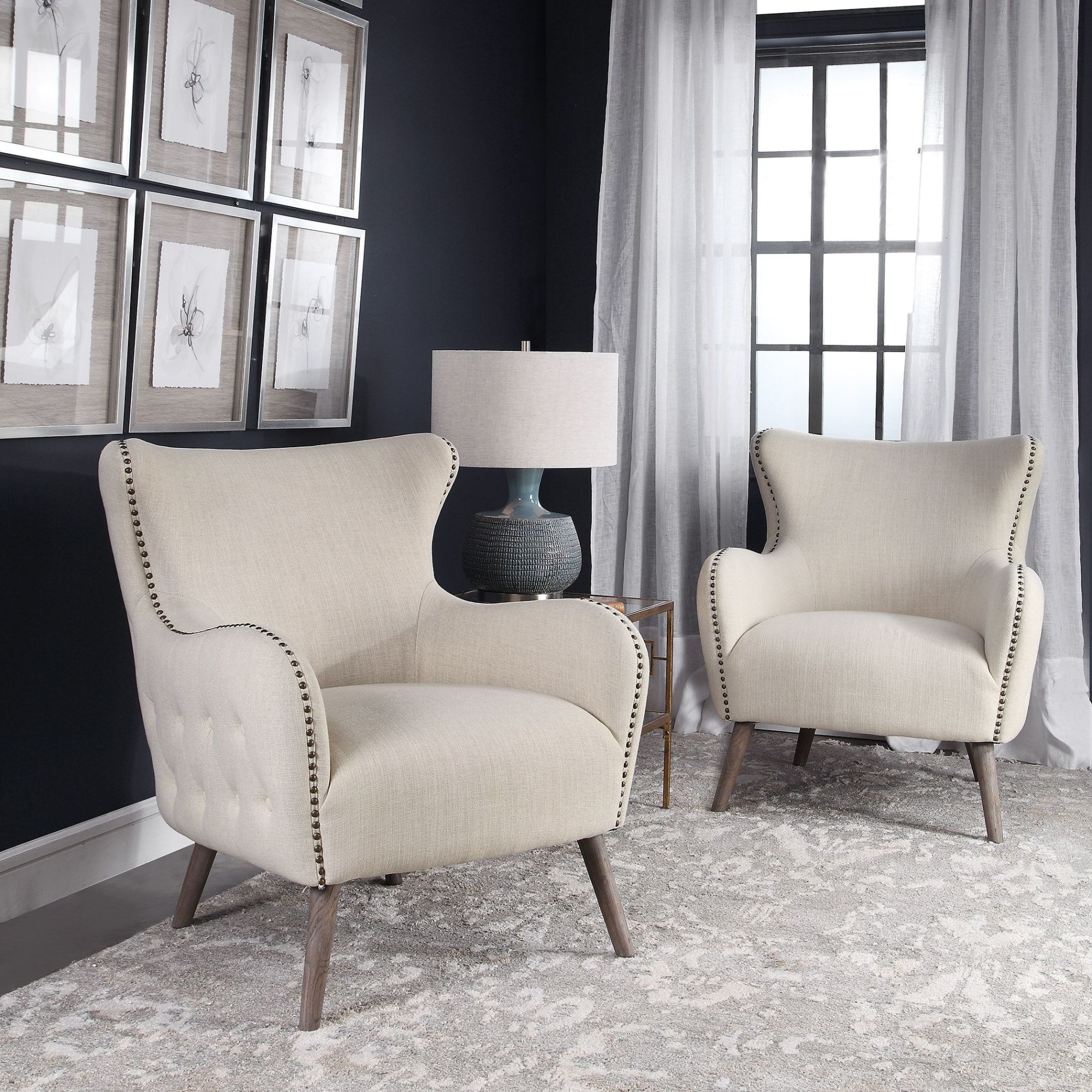 Uttermost new arrivals wingback chair