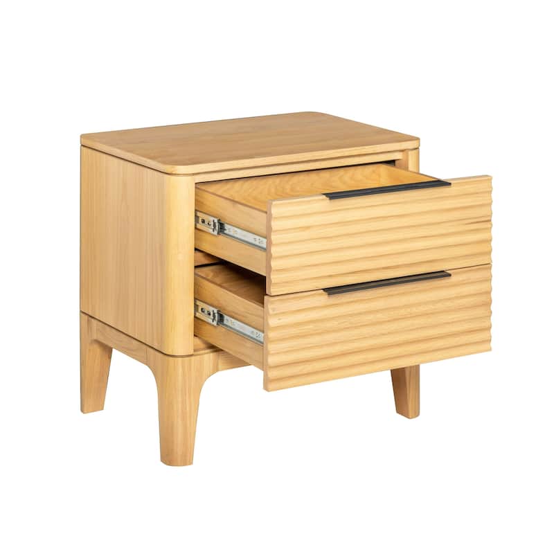Modrest Seattle Modern Natural Oak Nightstand