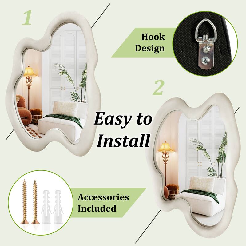 Irregular Asymmetrical Wall Mirror