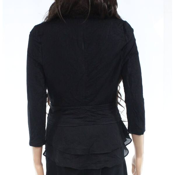 Shop Market Spruce Womens Jacket Jet Black Size Small S Ruffled