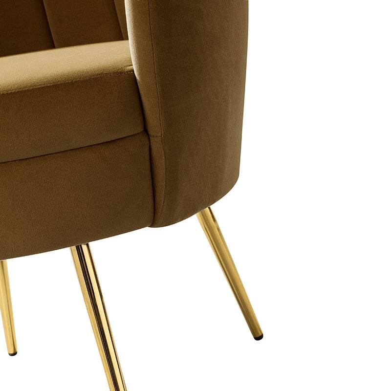 Xabier Cute Modern Upholstered Barrel Chair Accent Chair with Tufted Back by HULALA HOME