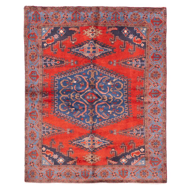 ECARPETGALLERY Hand-knotted Konya Anatolian Red Wool Rug - 5'3 x 6'8
