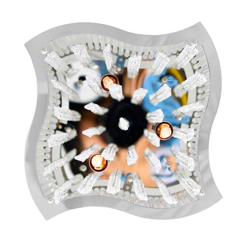 Elsa 3 Light Drum Shade Mini Pendant With Chrome Finish