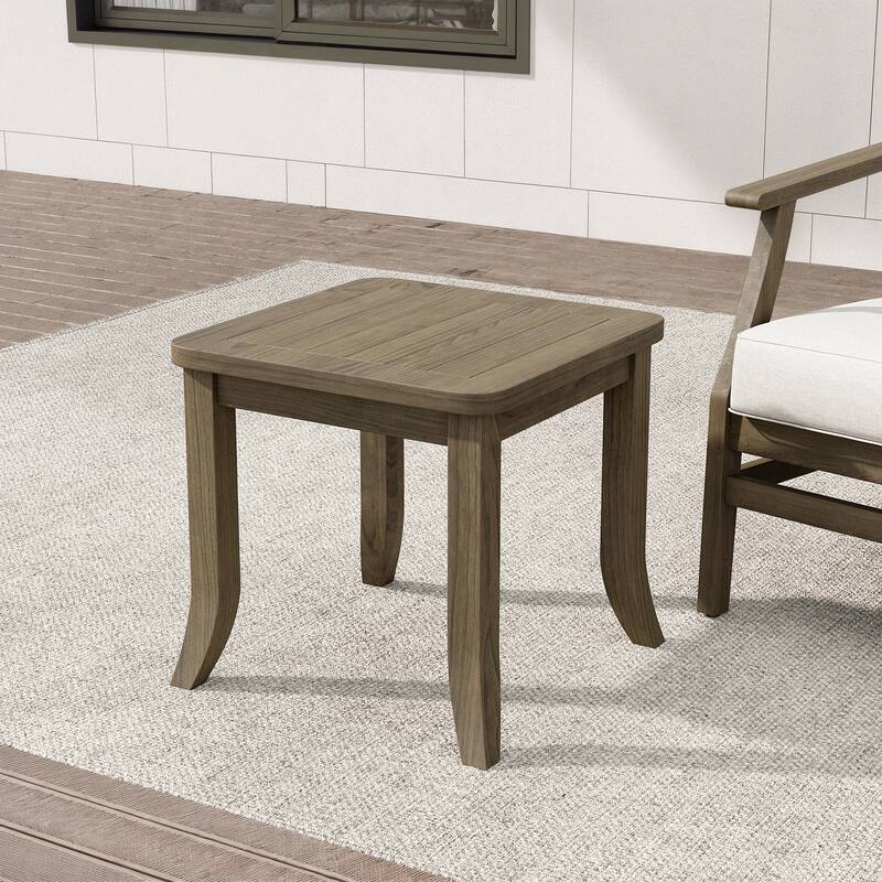 Outdoor Patio Wooden Table - Side table/Brown