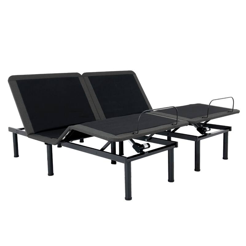 Bridgevine Home Flex Top Quick Assembly Adjustable Bed Frame with Voice Activated Controls - King